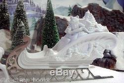 Dept 56 Winter Silhouette Santa S Sleigh 4 Reindeer Set Of 5