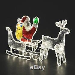 Konstsmide Outdoor Decoration Led Rope Light Santa In Sleigh And