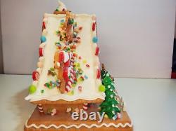 003 12sugarplum Dreams Christmas Gingerbread House Santa Sleigh Reindeer