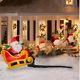 10.5ft Floating Santa Sleigh Withreindeer's Christmas Inflatable Yard Decoration