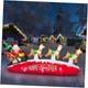 10 Ft Santa Sleigh With Reindeer Christmas Inflatables Outdoor Decorations