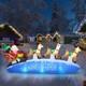 10 Ft Santa Sleigh With Reindeer Christmas Inflatables Outdoor Decorations, C