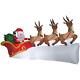 11 Foot Santa Sleigh With Reindeer