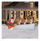 11 Foot Wide Santas Sleigh W Flying Reindeer Airblown Inflatable Ships Today