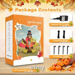 12FT Christmas Inflatable Santa Claus on Sleigh with 3 Reindeer and LED Lights O