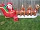 12' Ft Airblown Inflatable Led Lighted Santa Sleigh Scene And Reindeer