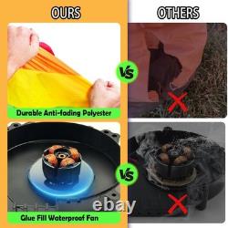 12 FT Christmas Inflatables Santa Sleigh with 3 Reindeer Decorations, Christm