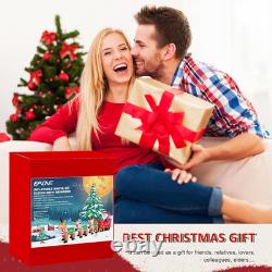 12 Ft Inflatable Santa Sleigh with 3 Reindeer and LED Lights for Holiday Decor