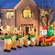 13ft Inflatable Santa Sleigh & Reindeer Outdoor Christmas Decor