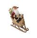 13 Limited Edition Santa In Sleigh With Reindeer Christmas Table Top Decoration