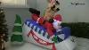 150 Cm Large Pre Lit Santa And Reindeer Sleigh Inflatable Christmas Decoration B012wb5dqa