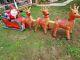 16 Ft W Santa And Sleigh Lighted Inflatable Merry Christmas Reindeer Decoration