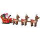 16 Ft. Santa In Sleigh With Reindeers Christmas Inflatable
