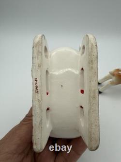 1950s Kreiss Santa Sleigh Rudolph Reindeer Ceramic Figurine Set Japan