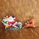 1970 Empire Plastics Christmas Santa With Sleigh & Reindeer Blow Mold No Light
