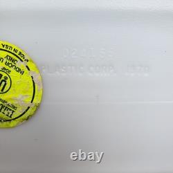 1970 Empire Plastics Christmas Santa with Sleigh & Reindeer Blow Mold NO LIGHT