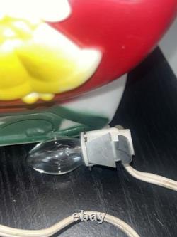 1970 Empire Plastics Tabletop Santa Sleigh Reindeer Blow Mold Needs Put Together