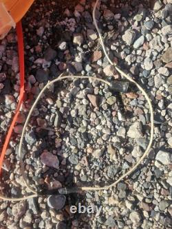 1970 Empire Santa in Sleigh Reindeer Blow Mold Runners Lighted Christmas