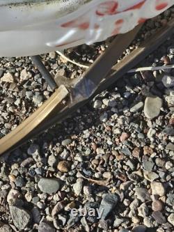 1970 Empire Santa in Sleigh Reindeer Blow Mold Runners Lighted Christmas