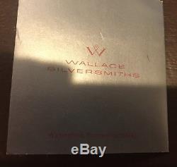 1972 Christmas Bell Wallace Silver Limited Edition Santa in Sleigh with Reindeer