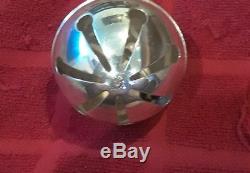 1972 Christmas Bell Wallace Silver Limited Edition Santa in Sleigh with Reindeer