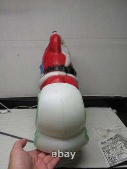 1977 RARE 24 Empire Santa, Sleigh, Reindeer Christmas Blow Molds & Box-Complete