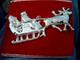 1978 Gorham Sterling American Heritage Santa In The Sleigh Ornament