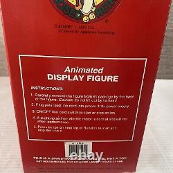 1992 Telco Motionettes Christmas Rudolph Dancer Reindeer Red Nose Light Animated