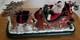 1995 Holiday Creations Santa With Reindeer Sleigh Animated Musical Tested Wbox