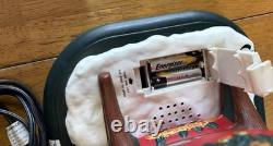 1995 Holiday Creations Santa With Reindeer Sleigh Animated Musical Tested WBox