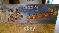 2002 Memory Lane Rudolph & the Island of Misfit Toys Santa's Sleigh & Reindeer