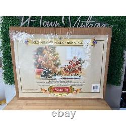 2003 Grandeur Noel Collector's Edition Santa Sleigh and Reindeer Set Porcelain