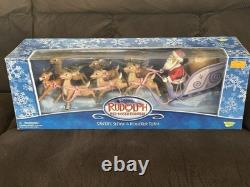 2003 Santa's Sleigh & Reindeer Team New In Box! Memory Lane Collection