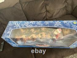 2003 Santa's Sleigh & Reindeer Team New In Box! Memory Lane Collection
