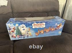 2003 Santa's Sleigh & Reindeer Team New In Box! Memory Lane Collection