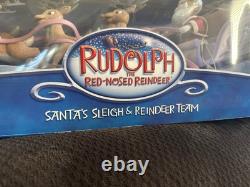 2003 Santa's Sleigh & Reindeer Team New In Box! Memory Lane Collection