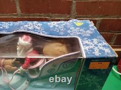 2004 RUDOLPH The Red Nosed Reindeer SANTA's SLEIGH & Reindeer Team In Box