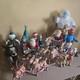 2004 Rudolph The Red Nosed Reindeer Santa's Sleigh & Reindeer Team Lot
