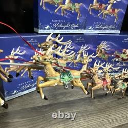 2005 Hallmark Santa's Midnight Ride COMPLETE Set 5 Dash Away And Reindeer
