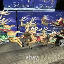 2005 Hallmark Santa's Midnight Ride COMPLETE Set 5 Dash Away And Reindeer