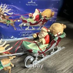 2005 Hallmark Santa's Midnight Ride COMPLETE Set 5 Dash Away And Reindeer