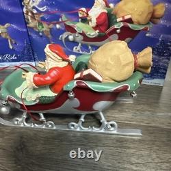 2005 Hallmark Santa's Midnight Ride COMPLETE Set 5 Dash Away And Reindeer