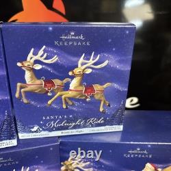 2005 Hallmark Santa's Midnight Ride COMPLETE Set 5 Dash Away And Reindeer