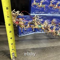 2005 Hallmark Santa's Midnight Ride COMPLETE Set 5 Dash Away And Reindeer