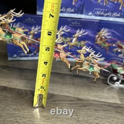 2005 Hallmark Santa's Midnight Ride COMPLETE Set 5 Dash Away And Reindeer