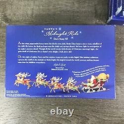 2005 Hallmark Santa's Midnight Ride Table Top Dash Away Sleigh & 6 Reindeer NEW
