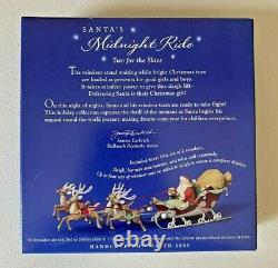 2005 Hallmark Santa's Midnight Ride Table Top Dash Away Sleigh & 8 Reindeer NEW