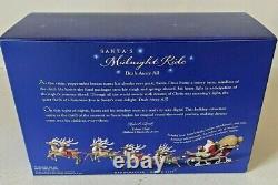 2005 Hallmark Santa's Midnight Ride Table Top Dash Away Sleigh & 8 Reindeer NEW