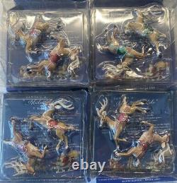 2005 Hallmark Santa's Midnight Ride Table Top Dash Away Sleigh & 8 Reindeer NEW