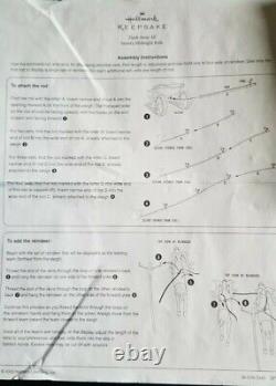 2005 Hallmark Santa's Midnight Ride Table Top Dash Away Sleigh & 8 Reindeer NEW